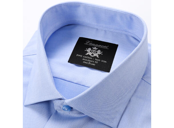 383-B Slim Lt blue XXS Non-Iron