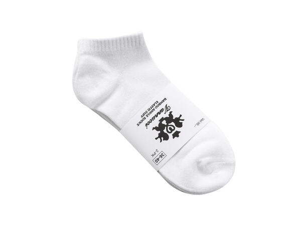 Ankel Sokk 2pk (36-40) White STK Ankel sokk, dame