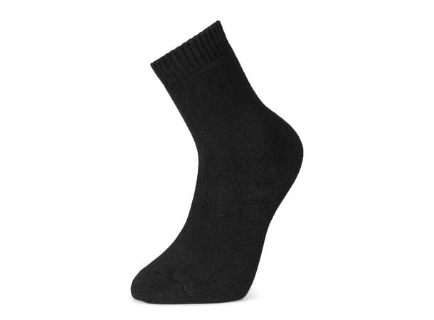 Thick Bamboo Sock 2pk (36-40) Black PAR Frotté Sokk, dame, av bambus