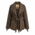 26AW01026 DT Dark Brown S/M Ladie's Wool Coat 