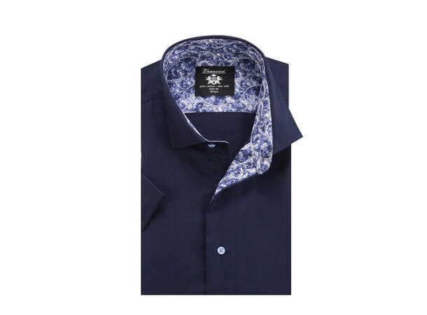 3008 SS Slim Navy L Short Sleeve Non-Iron Shirt
