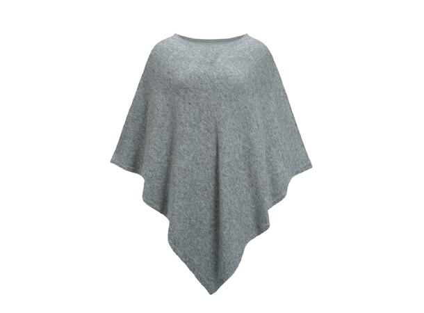 YTT07017 Dark Grey One size Lady's Poncho