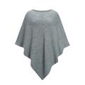 YTT07017 Dark Grey One size Lady's Poncho