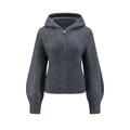 YTT07084 VN Dark Grey M/L Ladie's Alpace Hooded Sweater