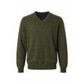 YTT07739 Moss M Men's Cashmere V-Neck Sweater