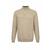 YTT07738 Sand L Men's Half Zip Cashmere Sweater 