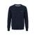 YTT07740 Navy L Men's Cashmere Crew Neck Sweater 