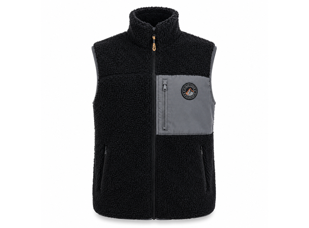 26AW00999 JM Black L Men's Fleece Vest