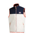 26SS00687 White L Men's Fleece Vest
