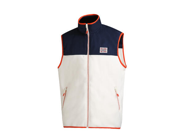 26SS00687 White L Men's Fleece Vest