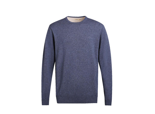 26SS00957 R-Neck Blue L Men's Merino Sweater