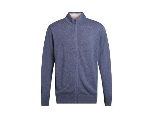 26SS00959 Full Zip Blue L Men's Merino Sweater