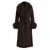 26AW00888 DT Dark Brown S/M Ladie's Wool Coat 