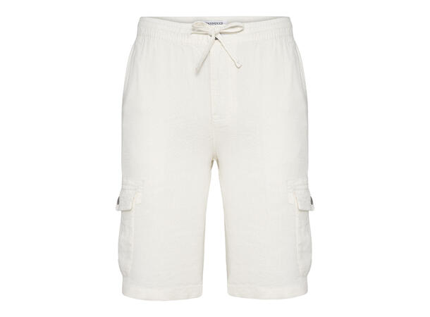 Cargo Shorts Offwhite M Men's LINEN Cargo Shorts