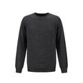 YTT07307 VN R-Neck Charcoal XL Men's Merino Wool Sweater