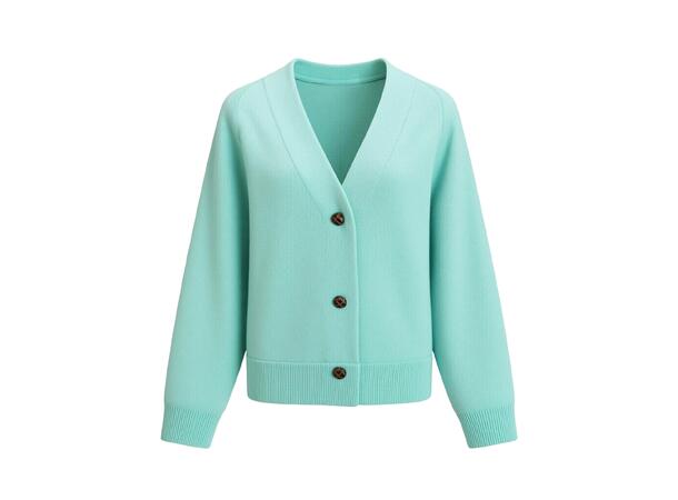 YTT07463 Green S/M Ladie's Cardigan