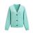 YTT07463 Green S/M Ladie's Cardigan 