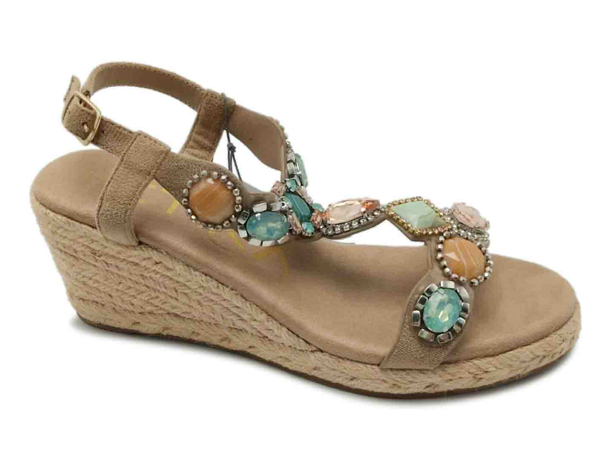 1091 Beige 38 Ladie's Sandal