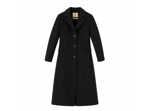 26AW01030 DT Black S Ladie's Wool Coat