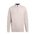 26SS00958 Half Zip Sand L Men's Merino Sweater