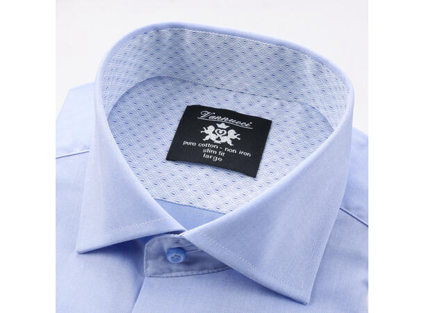 3134 Slim Light Blue L Non-Iron