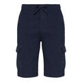 Cargo Shorts Navy S Men's LINEN Cargo Shorts
