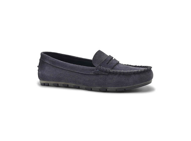 WFR312Q01 Navy 39 Ladie's Loafer, leather