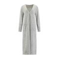 YTT07309 Light Grey S/M Ladie's Long Alpaca Sweater