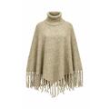 YTT07587 Khaki One size Ladie's Poncho