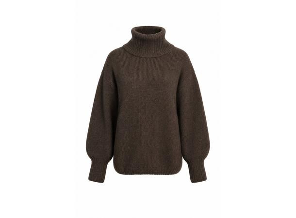 YTT07695 Brown S/M Ladie's Knitted Sweater