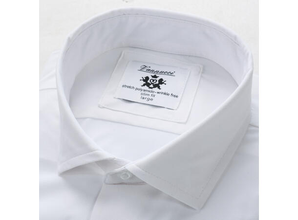 2150 Stretch LS Slim White L Men's Stretch Shirt