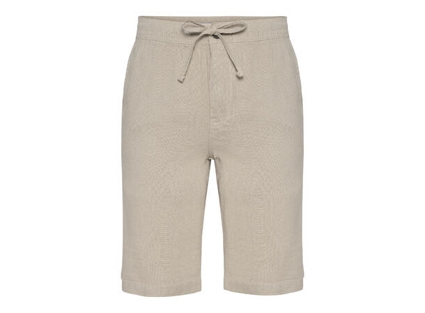Chino Short Pant Sand M Men's LINEN Chino Short Pant