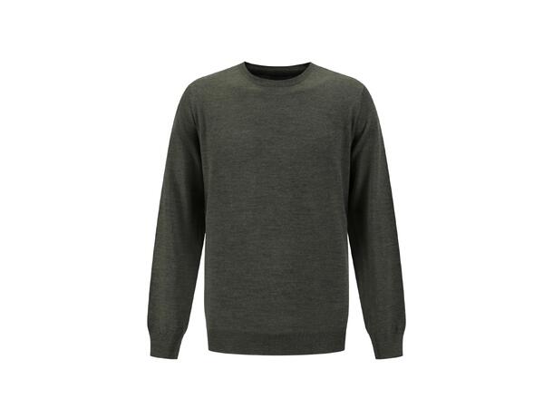 YTT07307 PF R-Neck Olive L Men's Round Neck Sweater