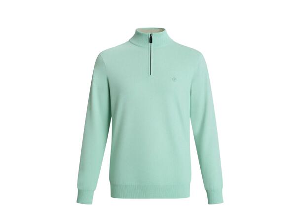 YTT07465 Half Zip Pale Olive L Men's Half Zip Sweater