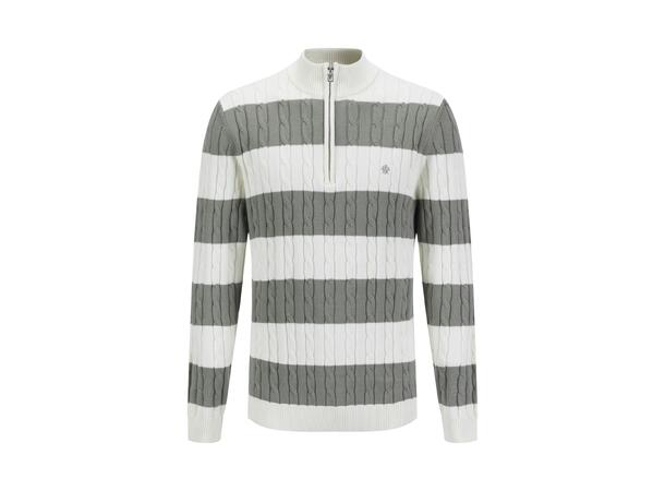 YTT07493 Green S Men's Half Zip Sweater