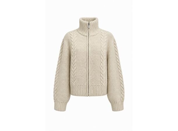 YTT07696 Sand S/M Ladie's Knitted Sweater