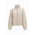 YTT07696 Sand S/M Ladie's Knitted Sweater
