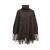 YTT07587 Brown One size Ladie's Poncho 