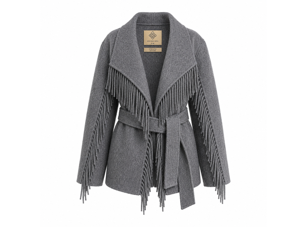 26AW01026 DT Grey S/M Ladie's Wool Coat
