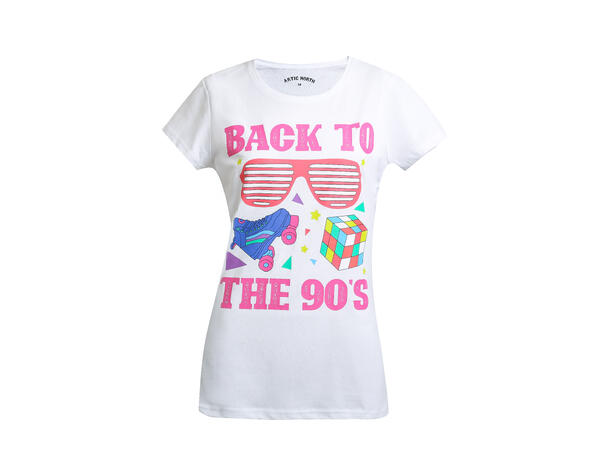 TL-Back To The 90s White 40 Ladie's T-Shirt