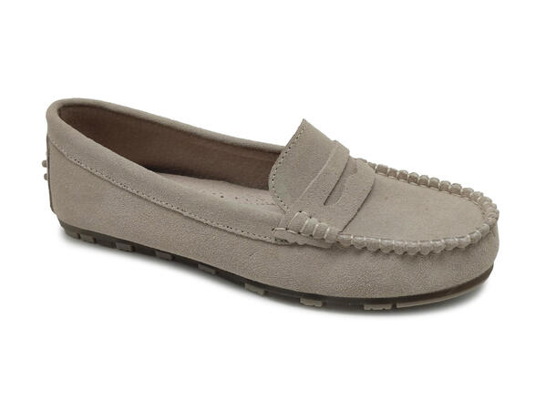 WFR312Q01 Light Beige 38 Ladie's Loafer, leather