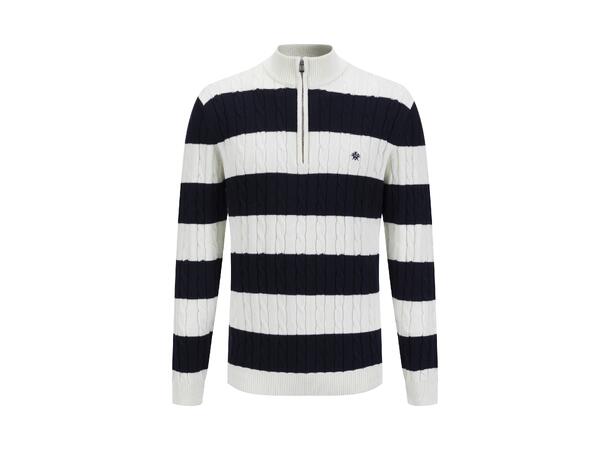 YTT07493 Navy L Men's Half Zip Sweater