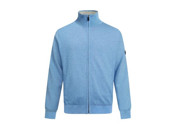 YTT07533 Full Zip Light Blue L Men's Full Zip Sweater