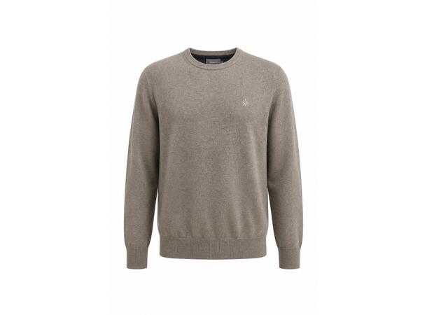 YTT07740 Brown S Men's Cashmere Crew Neck Sweater