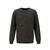 YTT07307 VN R-Neck Brown L Men's Merino Wool Sweater 