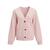 YTT07463 Pink S/M Ladie's Cardigan 