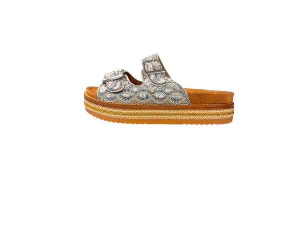 230106-10 Silver 38 Ladie's Sandal