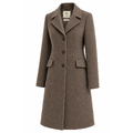 26AW01030 DT Dark Brown S Ladie's Wool Coat