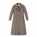 26AW01030 DT Dark Brown S Ladie's Wool Coat