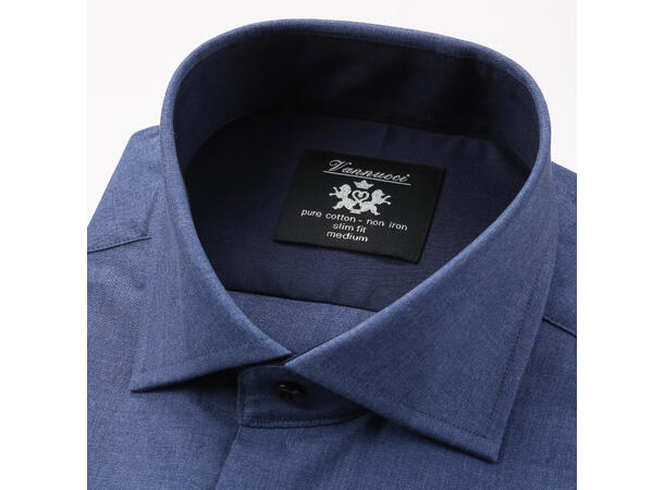 3215 Slim Dark Blue L Non-Iron